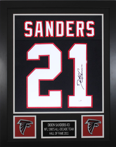 Deion Sanders Autographed Cincinnati Reds Pro Style Jersey