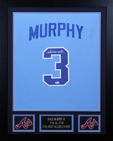 Dale Murphy Autographed and Framed Atlanta Braves Jersey