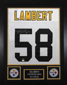 Jack Lambert Autographed and Framed Pittsburgh Steelers Jersey