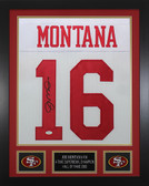 Joe Montana Autographed and Framed San Francisco 49ers Jersey