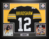 Terry Bradshaw Autographed and Framed Pittsburgh Steelers Jersey