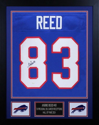 Andre Reed Buffalo Bills Signed Autographed Blue Custom Jersey JSA