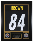 Antonio Brown Autographed and Framed Pittsburgh Steelers Jersey