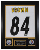 Antonio Brown Autographed and Framed Pittsburgh Steelers Jersey