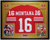 Joe Montana Autographed and Framed San Francisco 49ers Jersey