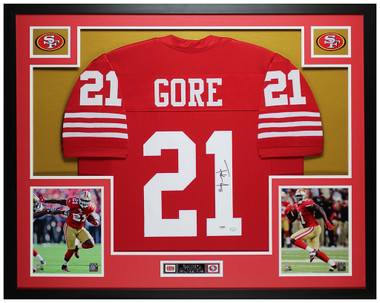 Frank Gore Autographed and Framed San Francisco 49ers Jersey