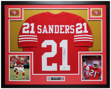 Sanfrancisco 49ers Deion Sanders #21 Red jersey - Depop