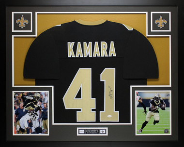 Lids Alvin Kamara New Orleans Saints Fanatics Authentic Autographed 16 x  20 Black Jersey Horizontal Photograph