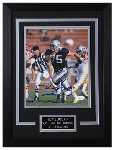 Howie Long Framed Raiders Autographed Photo