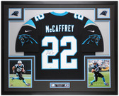 Christian McCaffrey Autographed and Framed Carolina Panthers Jersey