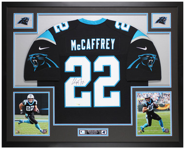 Carolina Panthers Stitched Nike Christian McCaffrey #22 Jersey Mens Medium  Blue