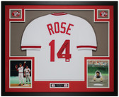 Pete Rose Autographed and Framed Cincinnati Reds Jersey