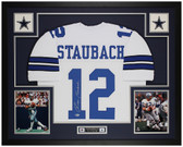 Roger Staubach Autographed and Framed Dallas Cowboys Jersey