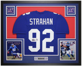 Michael Strahan Autographed and Framed New York Giants Jersey