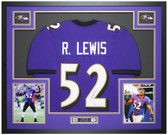 Ray Lewis Autographed and Framed Baltimore Ravens Jersey