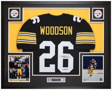 Rod Woodson Autographed and Framed Pittsburgh Steelers Jersey