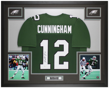 Randall Cunningham Signed 35x43 Custom Framed Jersey (Beckett COA