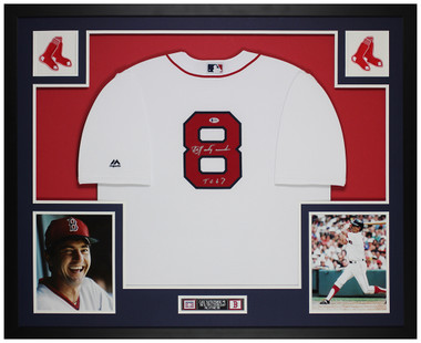 Pedro Martinez Signed Framed Boston Red Sox Majestic Jersey BAS