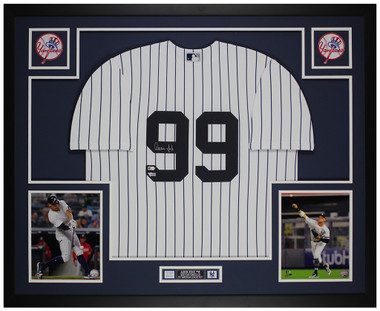 1978 Yankees Custom Framed Jersey Signed By (8) with Reggie