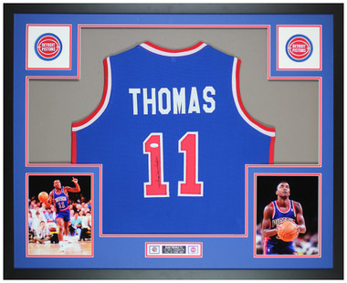 Isiah Thomas Autographed Detroit Pistons 8x10 Photo #4 - Road Action