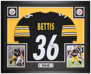 Jerome Bettis Signed Custom Black Pro-Style Football Jersey BAS