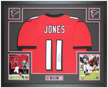 Atlanta Falcons Brown Framed Logo Jersey Display Case