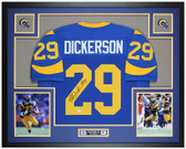 Eric Dickerson Autographed and Framed Los Angeles Rams Jersey