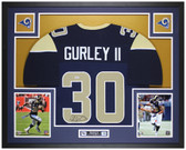 Todd Gurley Autographed and Framed Los Angeles Rams Jersey