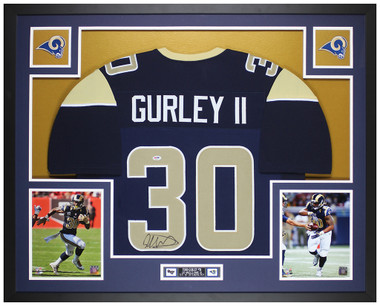 Todd Gurley Signed Los Angeles / St Louis Rams Blue / Yellow Jersey (P –