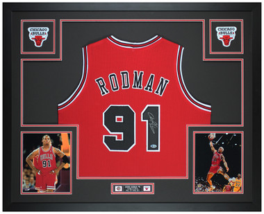 Dennis Rodman Signed Authentic Chicago Bulls Jersey Beckett 