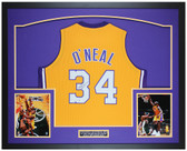 Shaquille O'Neal Autographed and Framed Los Angeles Lakers Jersey