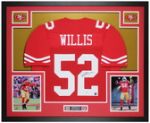 Patrick Willis Autographed and Framed San Francisco 49ers Jersey