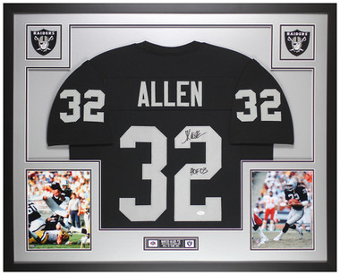 Marcus Allen Back Signed Oakland Raiders Jersey In Deluxe