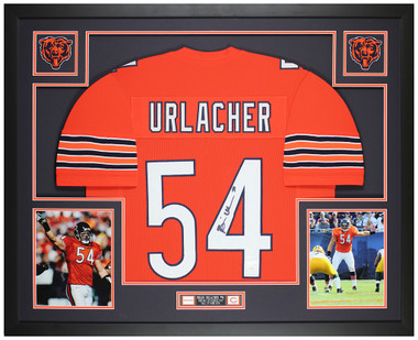 Brian Urlacher Autographed and Framed Blue Bears Jersey