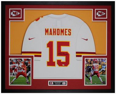 Patrick Mahomes Autographed Kansas City Gray Replica Football Jersey - BAS