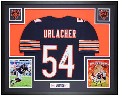 Brian Urlacher Autographed and Framed Chicago Bears Jersey