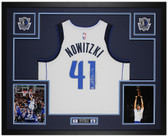 Dirk Nowitzki Autographed and Framed Dallas Mavericks Jersey