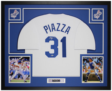 Mike Piazza Autographed Pinstriped New York Jersey - Beautifully Matted and  Framed - Hand Signed By Piazza and Certified Authentic by PSA - Includes  Certificate of Authenticity at 's Sports Collectibles Store