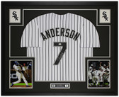 Tim Anderson Autographed and Framed Chicago Whitesox Jersey