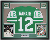 Joe Namath Autographed and Framed New York Jets Jersey