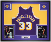 Kareem Abdul-Jabbar Autographed and Framed Los Angeles Lakers Jersey