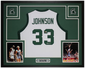 Magic Johnson Autographed and Framed Michigan State Spartans Jersey