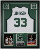 Magic Johnson Autographed and Framed Michigan State Spartans Jersey