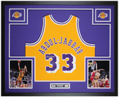 Kareem Abdul-Jabbar Autographed and Framed Los Angeles Lakers Jersey