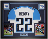 Derrick Henry Autographed and Framed Tennessee Titans Jersey