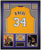 Shaquille O'Neal Autographed and Framed Los Angeles Lakers Jersey