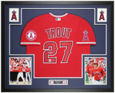 Mike Trout Autographed and Framed Los Angeles Angels Jersey