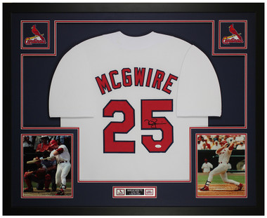 Oakland Athletics Mark McGwire Autographed Framed Green Jersey JSA