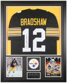 Terry Bradshaw Autographed and Framed Pittsburgh Steelers Jersey