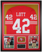 Ronnie Lott Autographed and Framed San Francisco 49ers Jersey